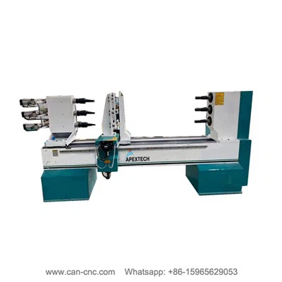 Máquina de torno de madera para fabricación de postes de cama